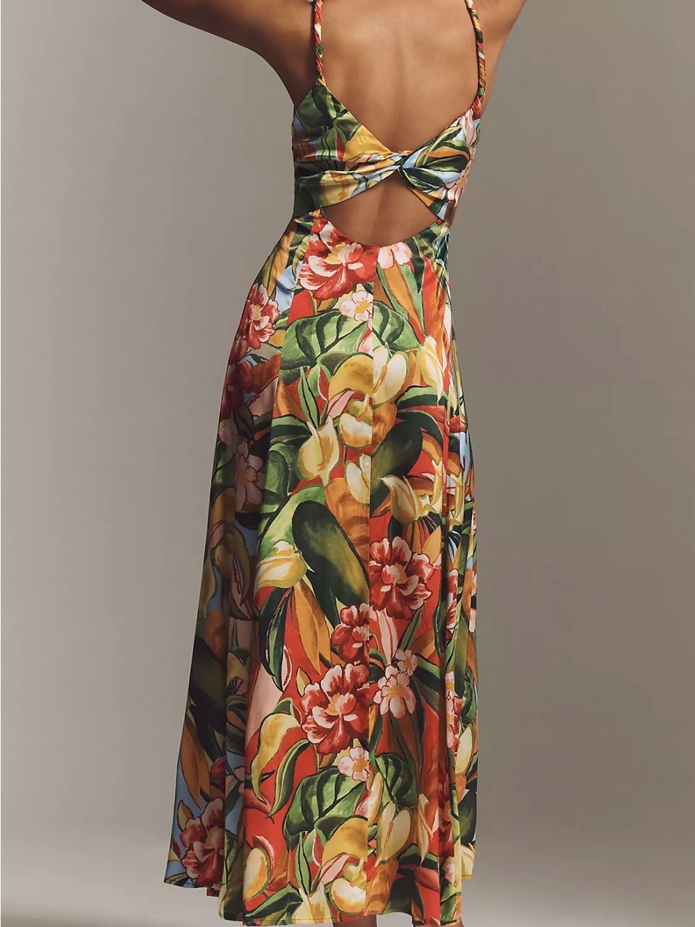 FARM Rio Tropical Floral Maxi Dress in Green, Orange, Yellow new with tags - Picture 2 of 6